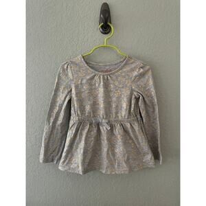 3/$15 Cat & Jack Girls 4t long sleeve snowflake winter shirt